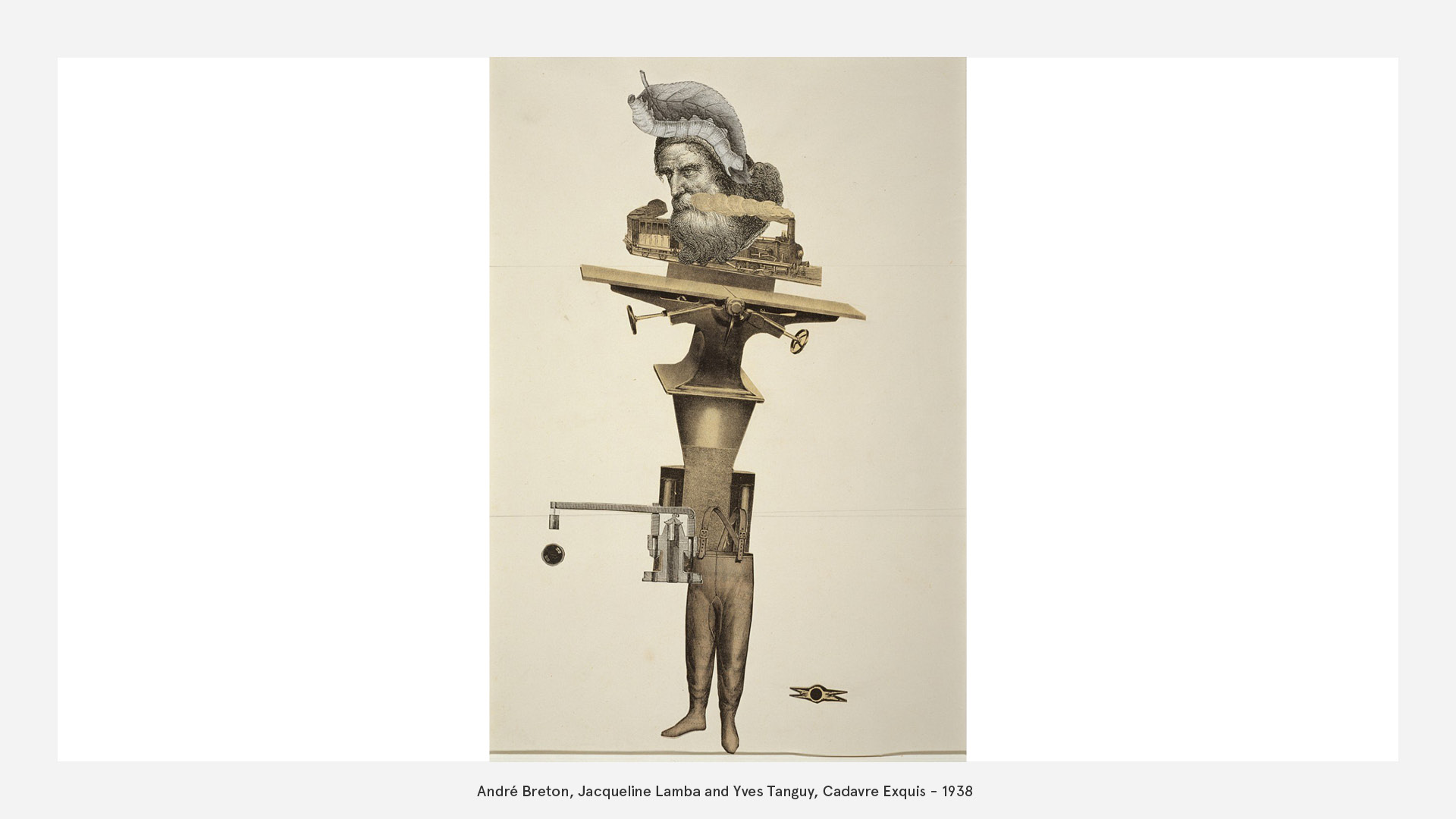 André Breton, Jacqueline Lamba and Yves Tanguy, Cadavre Exquis - 1938